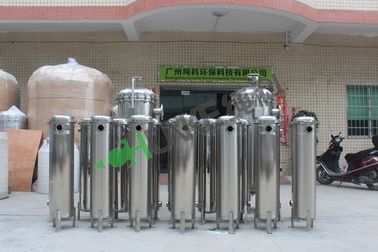 Stainless Steel Vessel Cartridge Filter Housing 304 Water Filter In Water Treatment SS 316 Single Filter With Basket