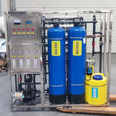 PVC 0,5 toneladas de equipo de ósmosis inversa de dos etapas para la embotellada de agua potable