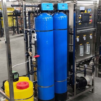 0.5 toneladas Máquina de agua de ósmosis inversa unipolar para uso industrial ahorrando energía