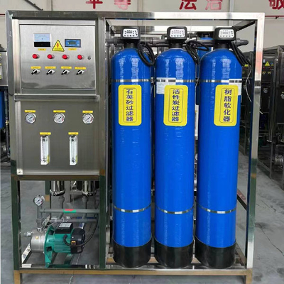 0.25T Tres tanques de equipo de ósmosis inversa para la purificación y desionización de agua industrial