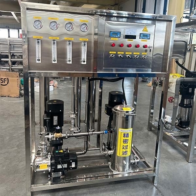 0.25T 40C máquina de tratamiento de agua 2TPH con dos etapas de tratamiento de agua por ósmosis inversa