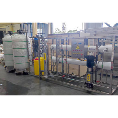 Sistema de ósmosis inversa 4T/h controlado por PLC para el tratamiento industrial de agua potable