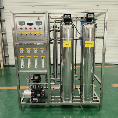 0.25 toneladas 2 botellas RO Osmosis inversa filtros de tratamiento de agua máquina de purificación en caja de madera