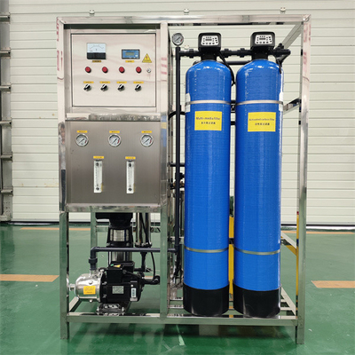 500LPH Sistema de ósmosis inversa de agua pura para el tratamiento de agua con filtro de agua industrial
