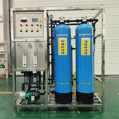 1T Planta de agua de doble depósito RO de tratamiento de agua por ósmosis inversa