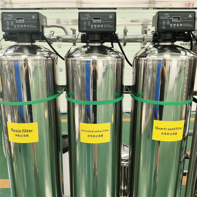 1 tonelada de equipos de ósmosis inversa unipolar para la purificación de agua mineral pura