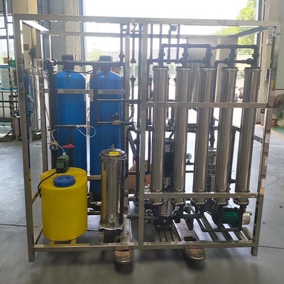 Sistema de tratamiento de agua Edi de 0,5 toneladas controlado por PLC con módulo de electrodeionización
