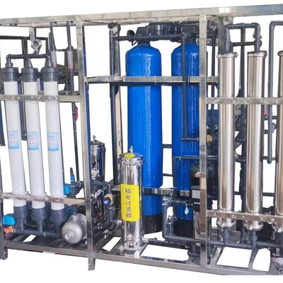 0.25 toneladas de equipo de tratamiento de agua de ósmosis inversa de PVC de doble etapa de alta eficiencia