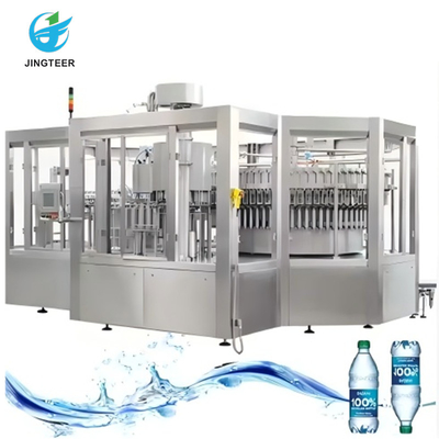Completo automático completo 3 en 1 botella de plástico línea de producción de agua mineral pura máquina de llenado de agua