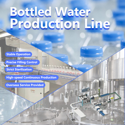 Conjunto completo Completo Botella automática PET de plástico pequeña Línea de producción de agua mineral potable / máquina de llenado de agua de botella