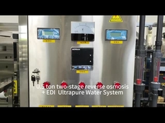 0.5 toneladas de equipos de tratamiento por ósmosis inversa de dos etapas con sistema de agua ultrapura EDI