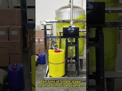 Dispositivos de ósmosis inversa de acero inoxidable de diez toneladas, de una sola etapa, adecuados para usos industriales y como